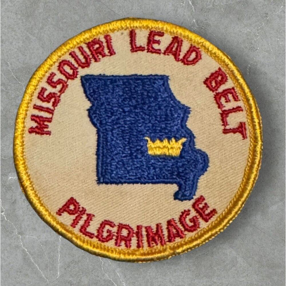 Boy‎ Scout Pilgrimage Patch Missouri America VTG (?) Lead Belt BSA Be Prepared